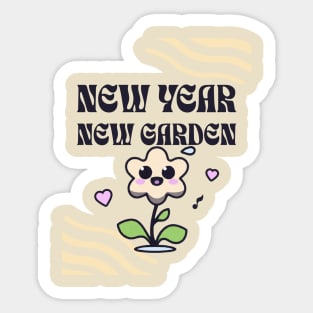 New Year, New Garden Sticker